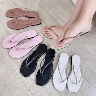 A'nolyn รุ่นคีบเพชร รองเท้าแตะพื้นนุ่ม (size 36-43) พร้อมกล่อง