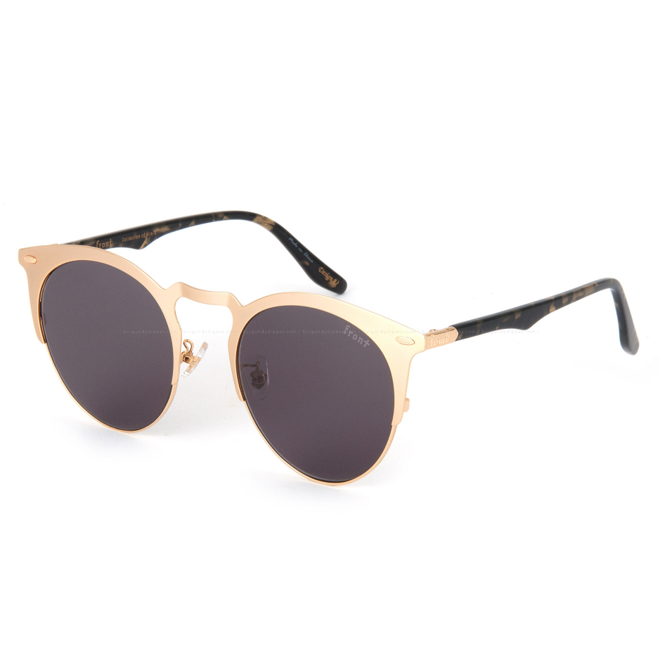 แว่นกันแดด FRONT รุ่น  WORTH IT GD68 : GOLD BLACK TORTOISE/BLACK
