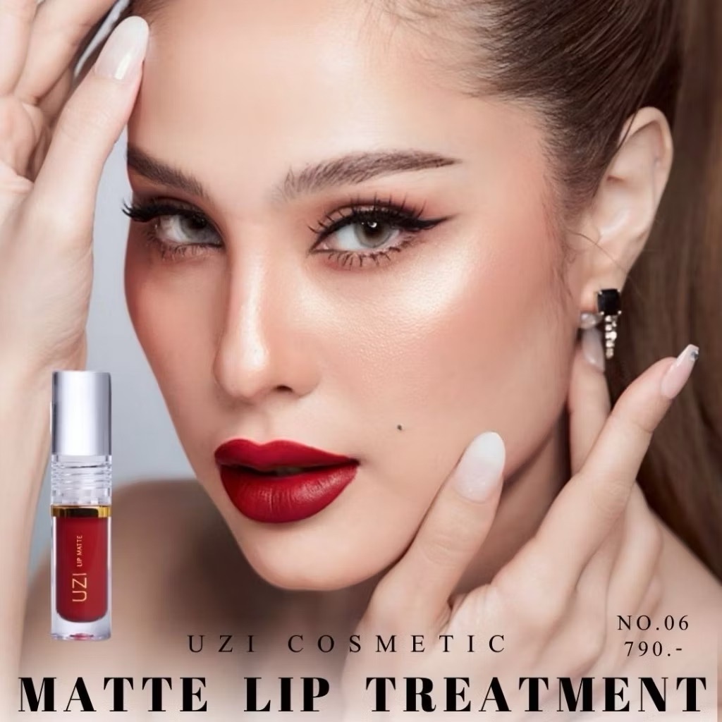 [Flash sale] ลิปแมทขวัญอุษามณี ติดทน บำรุงปาก ไม่แห้ง ไม่ตกร่อง ลดปากลอก สีสวยชัด ลิปขวัญ ลิปแมทขวัญ