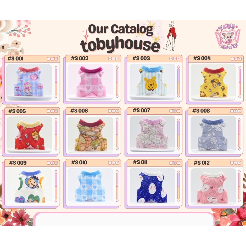 Tobyhouse เสื้อยืดลิงจิ๋ว มาโมเสต/บุชเบบี้ นุ่มสบาย ใส่นอน ใส่เล่น ระบายอากาศ (รหัส S001-012)