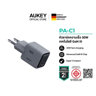 AUKEY Comet Pro หัวชาร์จเร็ว 30-140W 3-Port Power Delivery อะแดปเตอร์ หัวชาร์จ หัวชาร์จไอโฟน TYPE-C
