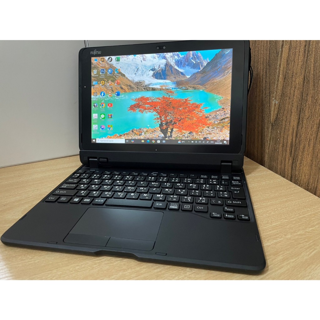 Windows Tablet ตัวขายดี > Fujitsu Arrow Tab Q508  SE > CPU Atom 4 Core > Ram 4  > SSD 128 > จอทัช 10