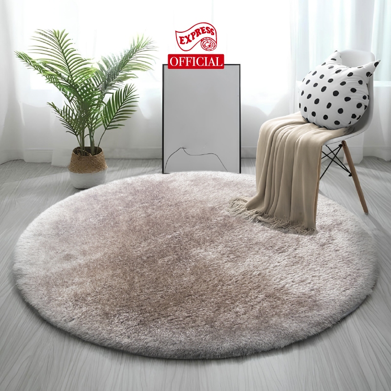 EXPRESS CARPET พรมรุ่น POLLY(พอลลี่) วงกลม ไซส์ L ขนาด 160cm. หนา 50mm.