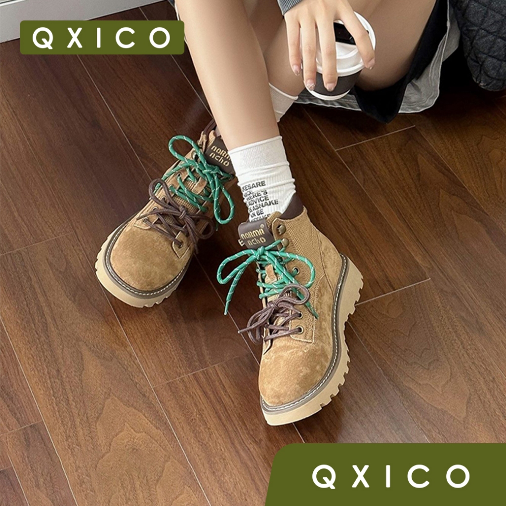 Qxico รุ่น CM158 รองเท้าบูทหนังแท้