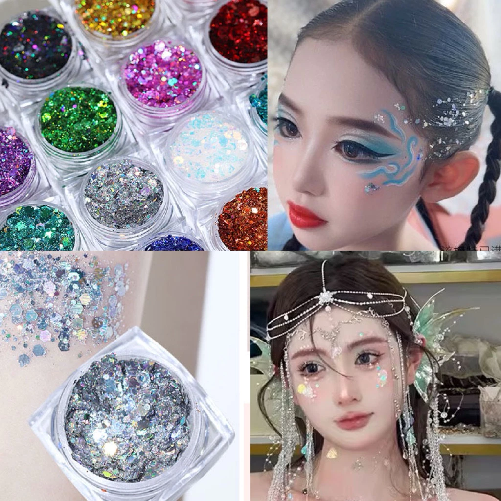 Glitter Makeup เจลกากเพชร แต่งหน้า แต่งผม กลิตเตอร์กากเพชรแต่งหน้า อายแชโดว์