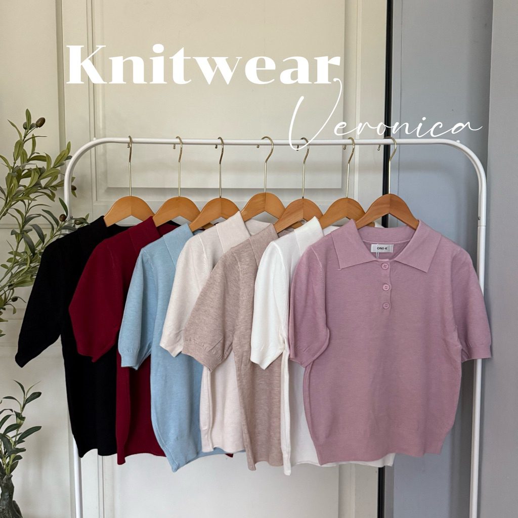 [ป้าย One-K] เสื้อโปโลไหมพรมแขนสั้น เนื้อผ้านุ่ม ใส่สบาย ดีไซน์เรียบหรู เหมาะกับทุกลุค แมตช์ง่ายทุกวัน