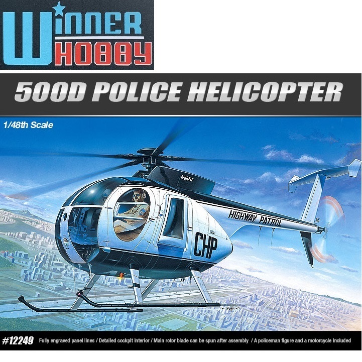 Academy 12249 HUGHES POLICE 500 scale 1/48