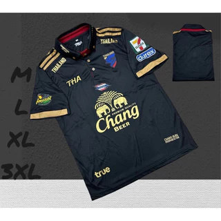 เสื้อบอลเสื้อกีฬามีแค่เสเสื้อผ้านิ่มเย็นใส่สบายขนาดไซร้M L XL 3xLราคาถูก