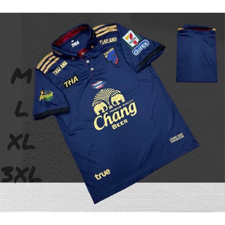 เสื้อบอลเสื้อกีฬามีแค่เสเสื้อผ้านิ่มเย็นใส่สบายขนาดไซร้M L XL 3xLราคาถูก