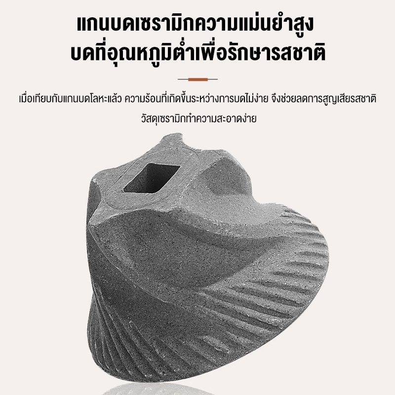 LENODI เครื่องบดกาแฟอัตโนมัติ  เครื่องบดเมล็ดกาแฟแบบมือ  ขนาดเล็กเล็กในครัวเรือน พกพาสะดวก บดอย่างรวดเร็ว - รูปที่ 5