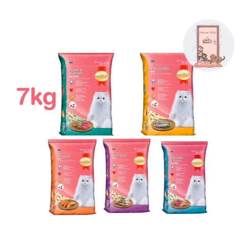 Smart heart cat 7Kg  อาหารแมวชนิดเม็ด ขนาด 7 กก