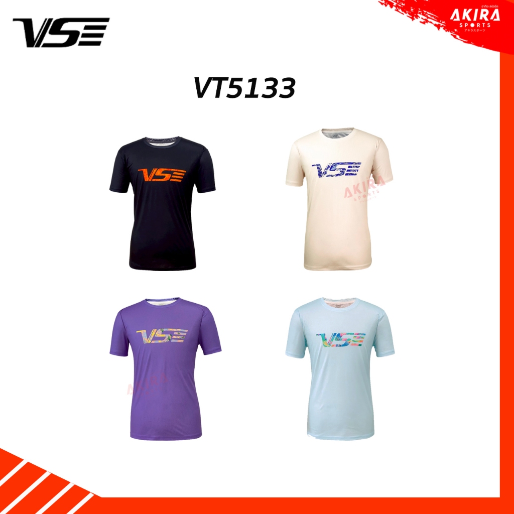 VS เสื้อกีฬาแบดมินตัน รุ่น VT5133 ลาย logo แบบใหม่เป็นแบบ สกรีน ไม่หลุด ไม่ลอก by Akira Badminton
