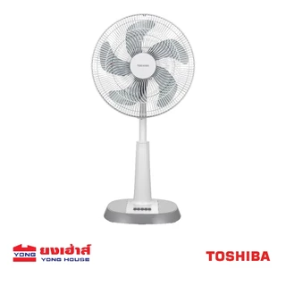 [ลดพิเศษ] TOSHIBA พัดลมสไลด์ 16 นิ้ว รุ่น F-ALC50TH ปรับระดับได้ 4 ระดับ โตชิบา พัดลมตั้งพื้น 5 ใบพัด พัดลมตั้งโต๊ะ