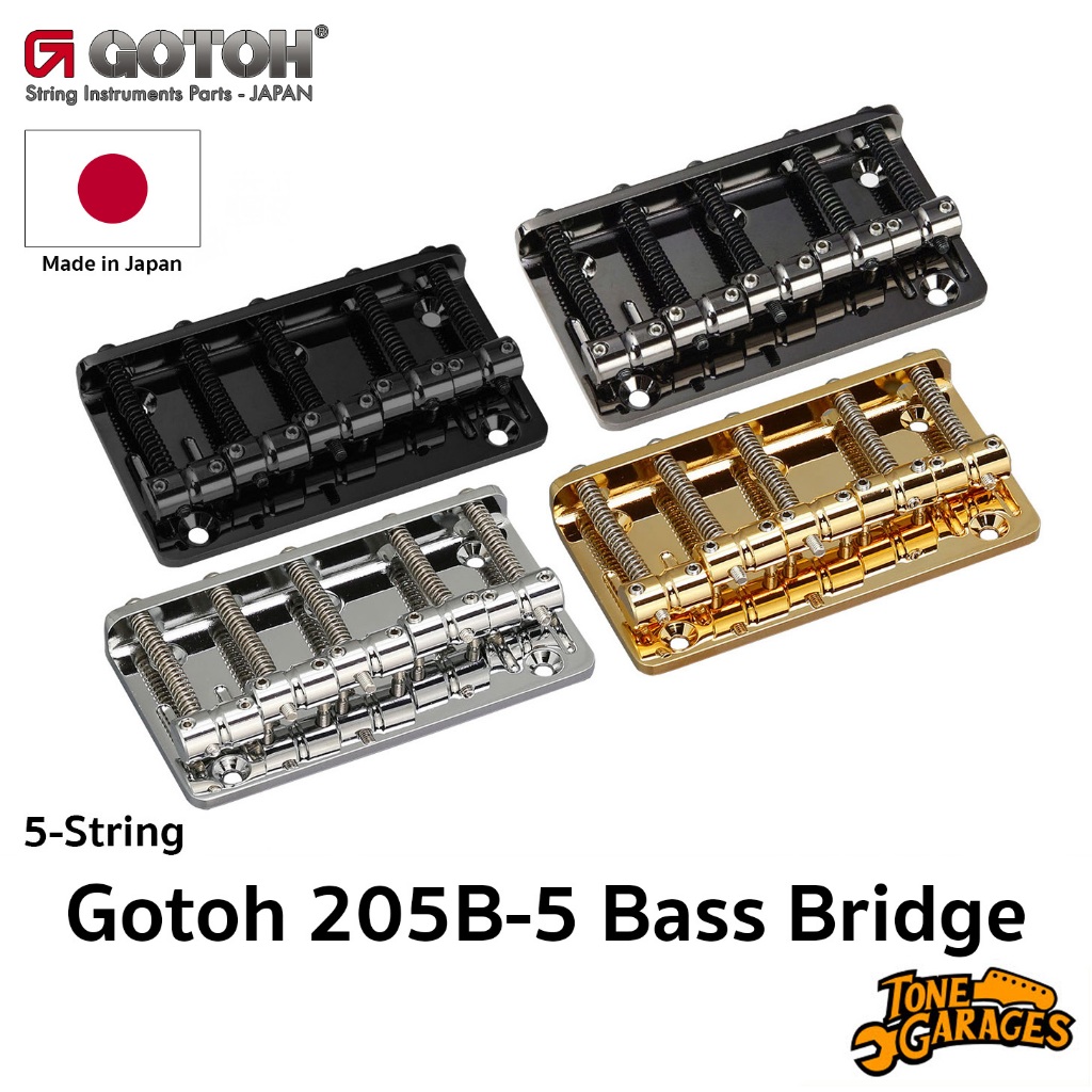 Gotoh 205B-5 Bass 5 String Bridge หย่องเบสไฟฟ้า 5 สาย Made in Japan