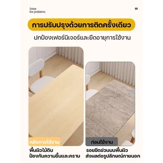 🏡สติกเกอร์วอลเปเปอร์ลายไม้ PVC ความเหนียวสูง ขนาด60x300ซม ทนไฟ-กันน้ำ หนาทนทานเนื้อแน่น ติดง่ายไม่หลุดลอกง่าย