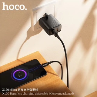 สายชาร์จเร็ว HOCO X120 รองรับการชาร์จ 3A สายยาว 1 เมตร ป้องกันกระแสไฟเกิน ชาร์จได้อย่างปลอดภัย