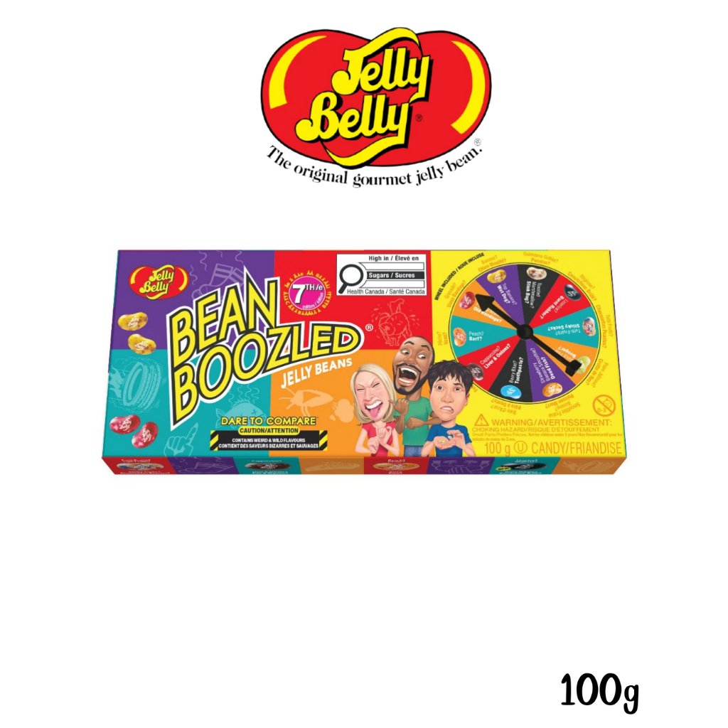 Jelly Belly Bean Boozled  ลูกกวาดเยลลี่เสี่ยงทาย  น้ำหนัก 100 กรัม สินค้าจาก USA  BBF.26/08/27