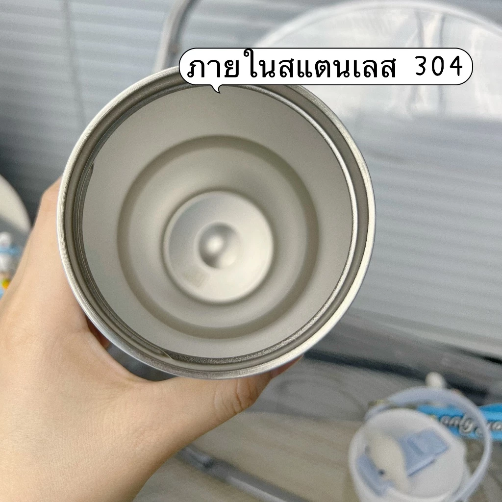 แก้วน้ำเก็บอุณหภูมิ Sanrio น่ารัก ขนาดใหญ่ 600ML/900ML แก้วน้ำเย็น-ร้อน DIY พร้อมหูหิ้ว thumbnail 7