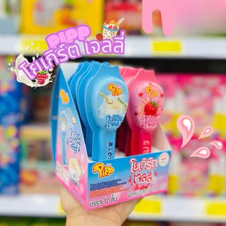 พิพ Pipp โยเกิร์ตและสตรอเบอร์รี่ เจลลี่ สติ๊ก((กล่อง12ชิ้น))
