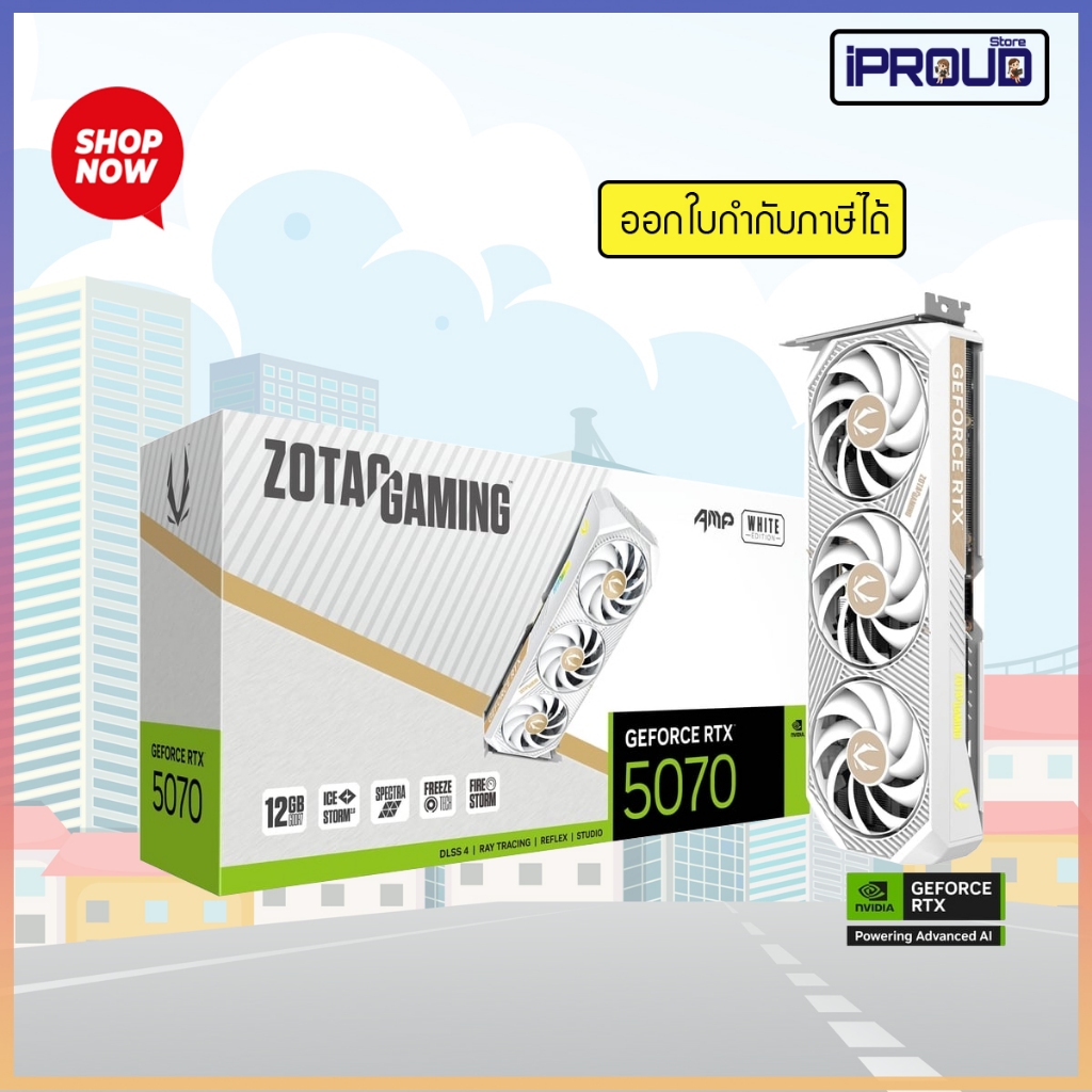 ZOTAC GAMING GeForce RTX 5070 AMP White Edition ZT-B50700FQ-10P