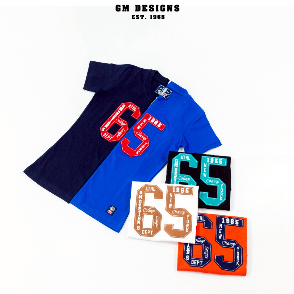 GM Designs เสื้อยืดคอกลมหญิง(เข้ารูป)งานปักกลางอก 65 ผ้าคอตตอน Women Tshirt GM2991