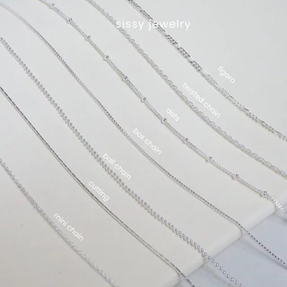 SissyJewelry // สร้อยคอเงินแท้ (แจ้งจี้ช่องหมายเหตุ) Customized necklace🎁Free gift box🎁