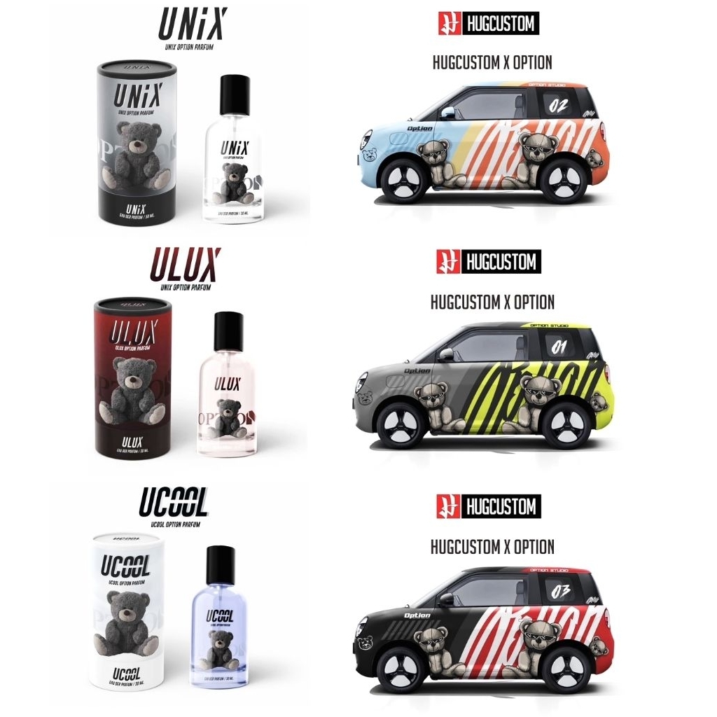 น้ำหอม Option 3สี UNIX UCOOL ULUX 30ml (ของแท้100%)