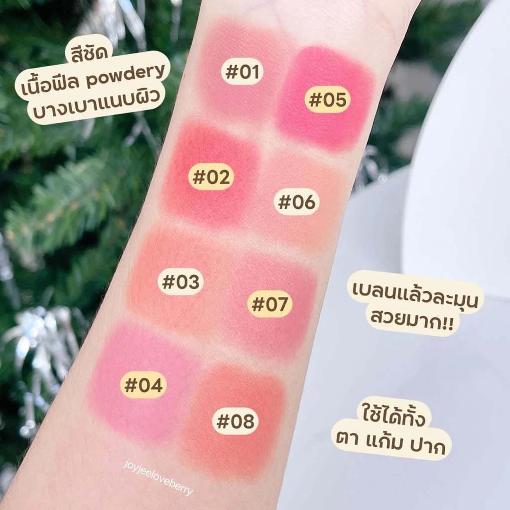 Sasi Kiss & Blush Stick 4g. บลัชออนแท่งครีม ชมพูนู้ด ติดทนนาน thumbnail 10