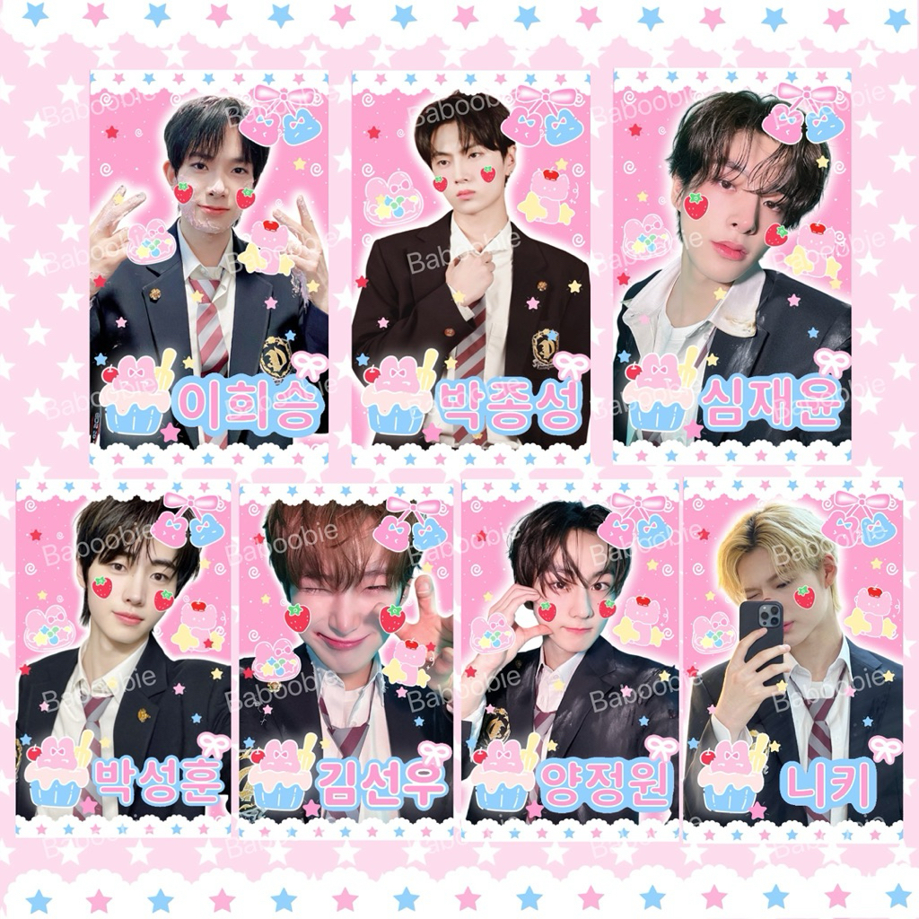 ꒰ Baboobie ꒱ ENHYPEN Photocard Fanmade โฟโต้การ์ด