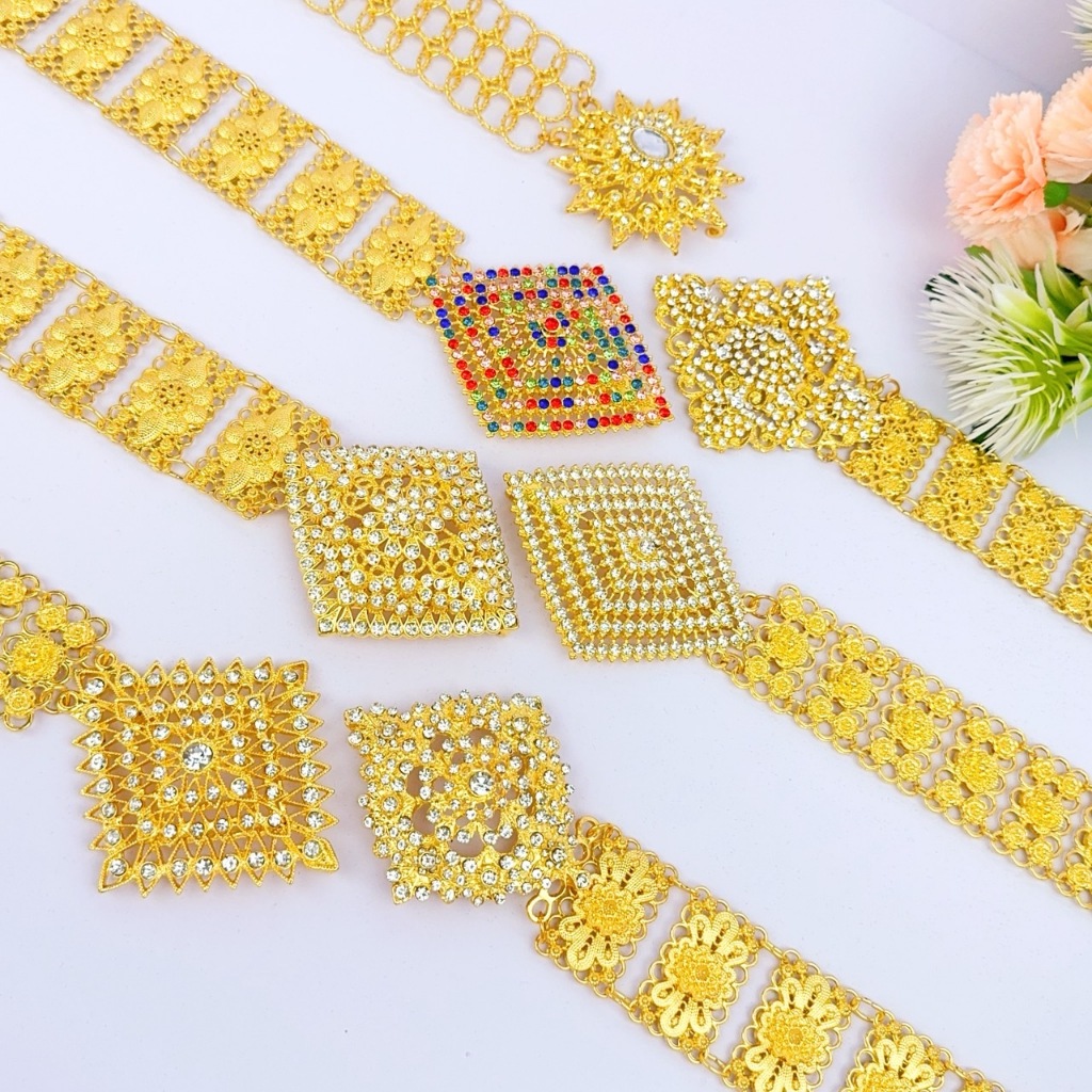 เข็มขัดไทย เครื่องประดับนางรำ เจ้าสาวสำหรับเด็กและผู้ใหญ่ใช้สวมใส่ในการแแสดงนาฏศิลป์ไทย