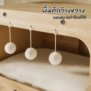 PET LIFE บ้านแมว ที่ลับเล็บแมว อเนกประสงค์ กระดานลับเล็บแมว เตียงแมวสามารถรองรับแมวได้ 3-4 ตัว ที่ลับเล็บแมว3IN1