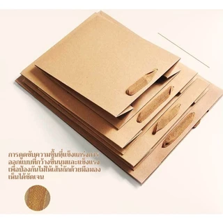 Kraft paperbags หลายขนาด หนาขึ้น แข็งแรงขึ้น ถุงของขวัญ ถุงกระดาษคราฟท์ ผู้หญิง ถุงช้อปปิ้ง วันหยุดของขวัญ พร้อมส่งใน