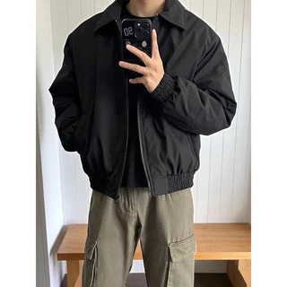 🚚men's jackets🚚เสื้อแจ็กเก็ตผู้ชาย เสื้อแจ็คเก็ตผู้ชายกันลม เสื้อแ มีซิป มีกระเป๋า2ข้างเท่สุดๆ สบายๆ สไตล์คลาสสิก