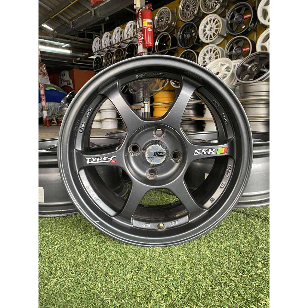 ล้อมือสองขอบ15 SSR 15/7 et 32 ชุด 6900  4/100 สีเดิม พร้อมใส่ถ่วงรับเทริน  ☎️0873779057