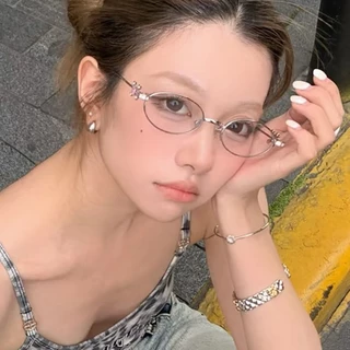 MORA - GLEAM Glasses- พร้อมส่ง ส่งเร็ว 1-2 วันถึง แว่นตาแฟชั่น แว่นตาY2K 👓 Unisex