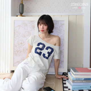 (Pre บางสีบางไซส์) Cotton Off Shoulder เสื้อปาดไหล่ผ้าคอตตอน 100% (862)