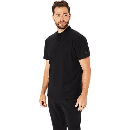 ASICS :  2031E473.001 ASICS SPIRAL EMBROIDERY POLO-SHIRTS MEN เสื้อคอกลมผู้ชาย ของแท้ - รูปที่ 2