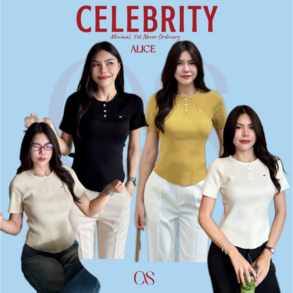 Celebritystyle Alice knitTop เสื้อไหมพรม ผ้าเนื้อฟูนุ่ม ใส่สบาย ไม่หนาเกินไป ใส่ไม่ร้อน