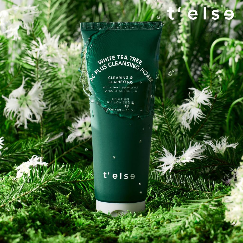 T'else White Tea Tree Ac Plus Cleansing Foam 150 ml (ทำความสะอาด พร้อมควบคุมความมันบนยาวนาน 12 ชั่วโมง) — صورة 4