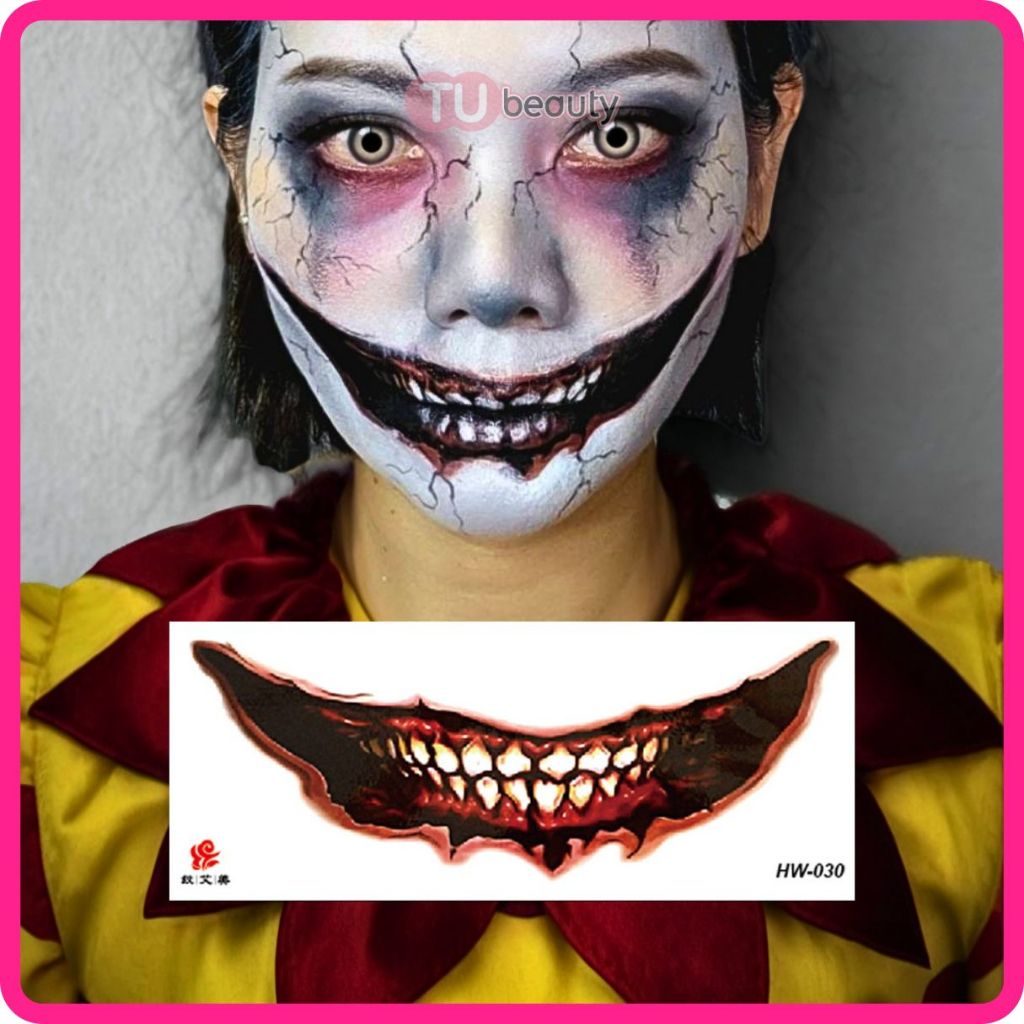 แทททูปากกว้าง สยองขวัญ ฮาโลวีน 🇹🇭