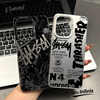 🔥ส่งจากไทย🔥Ins แบรนด์แฟชั่น เคส Infinix Smart 8 7 6 8Plus Spark GO 2024 20 20C 20Pro Hot 30i 40i 40 20 Play Camon 20 N