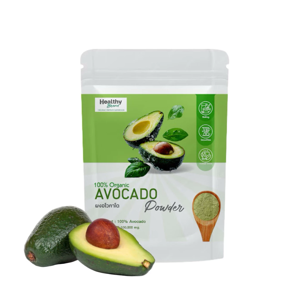 ผงอโวคาโด้ (Avocado Powder) ปริมาณสุทธิ: 100 กรัม