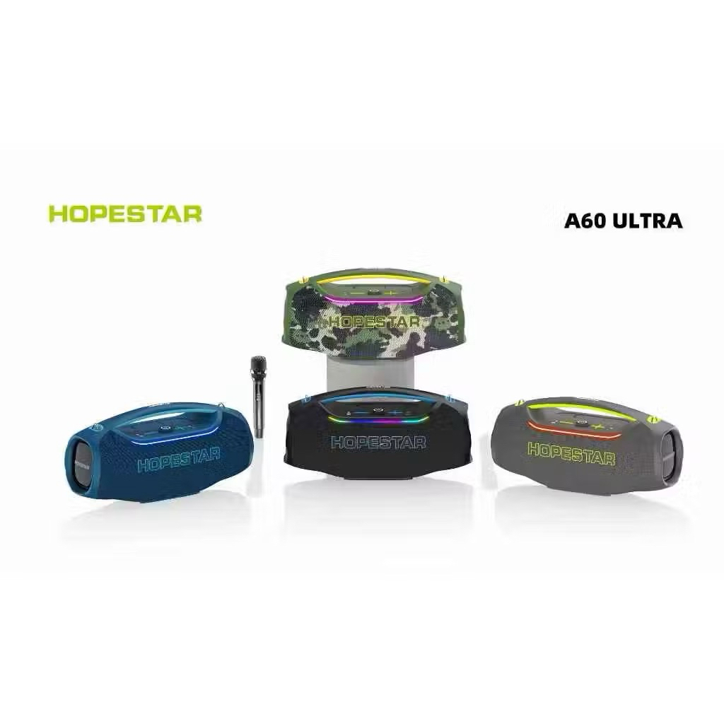 SY HOPESTAR ลำโพงบลูทูธ A60 ULTRA  450วัตต์ แถมไมค์ลอย1อัน ลำโพง6ดอก มีไฟRGB ปรับเบสได้3โหมด ของแท้1