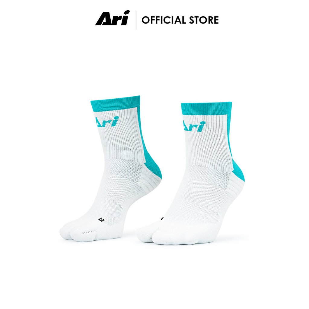 ARI TABI QTR RUNNING SOCKS - WHITE (AHW1419-02) ถุงเท้า อาริ TABI QTR สีขาว