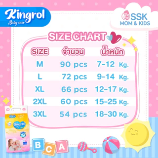 PRO 3แพ็ค แพมเพิสKingrol แพมเพิสเด็กแบบกางเกง ราคาถูก กางเกงผ้าอ้อมเด็ก Baby Diaper