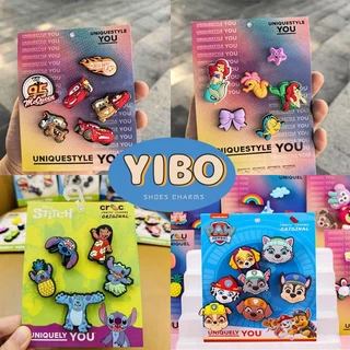 <ส่งจากกรุงเทพฯ>Jibbitz Crocs ตั้งค่าอุปกรณ์เสริมคู่การ์ตูน 100% ของ Crocs ที่เหมาะสำหรับ Crocs