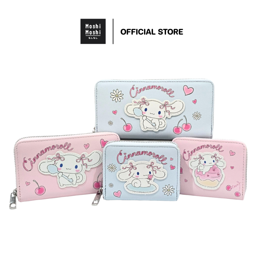 Moshi Moshi กระเป๋าธนบัตร ลาย Cinnamoroll ลิขสิทธิ์แท้จากค่าย Sanrio รุ่น 6100005832-5837