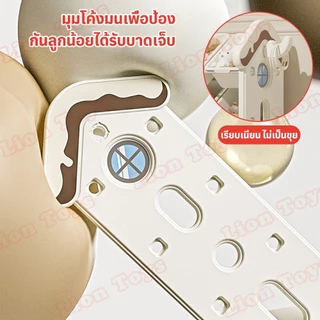 LionToys ชั้นวางของเล่น ชั้นวางหนังสือเด็กขนาดใหญ่ พร้อมฝากันฝุ่น