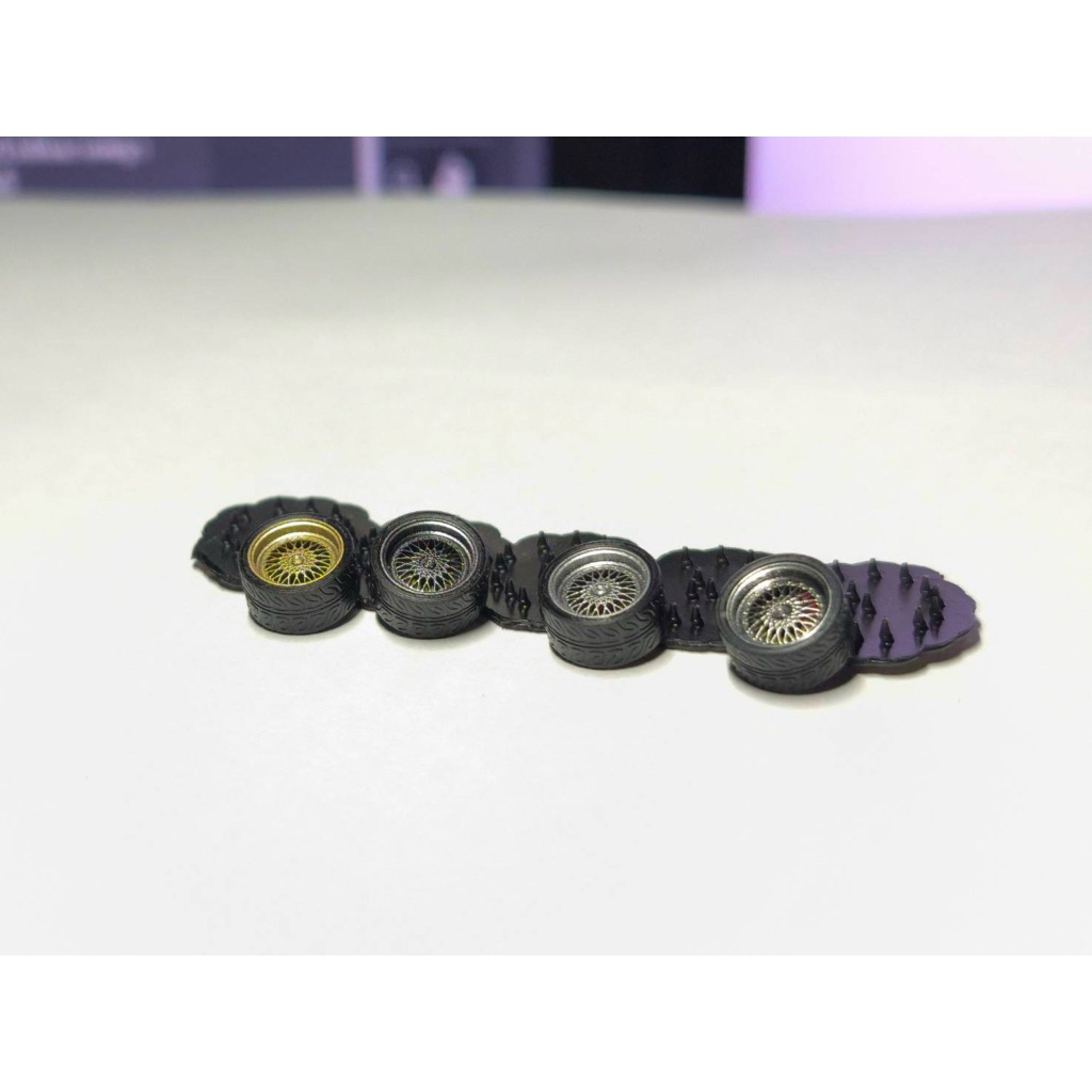 ล้อเรซิ่น (bbs) ขนาด 10.2 mm. สเกล 1:64 ล้อแปะ ไม่มีแกน หมุนไม่ได้