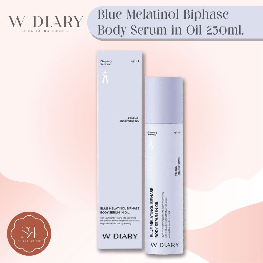 W Diary  Blue Melatinol Biphase Body Serum in Oil 250ml